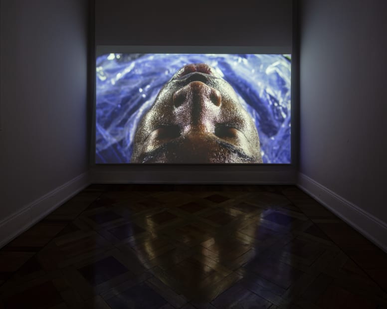 Installation view, Teresa Margolles, La carne muerta nunca se abriga, Museo de la Solidaridad Salvador Allende (MSSA), Santiago de Chile, Chile, 2019-2020