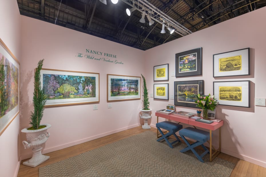 Installation view at IFPDA Fair, Park Avenue Armory