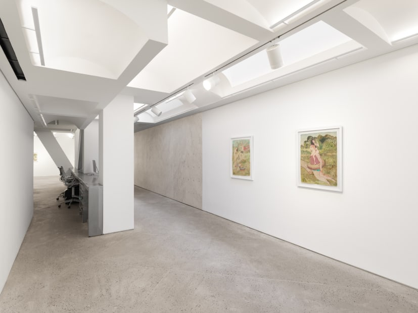 Vangelis Pliarides Travelling Watercolors 2007-2017, 2018 Installation view at Christine Park Gallery, New York Courtesy of the Artist and Christine Park Gallery © Vangelis Pliarides