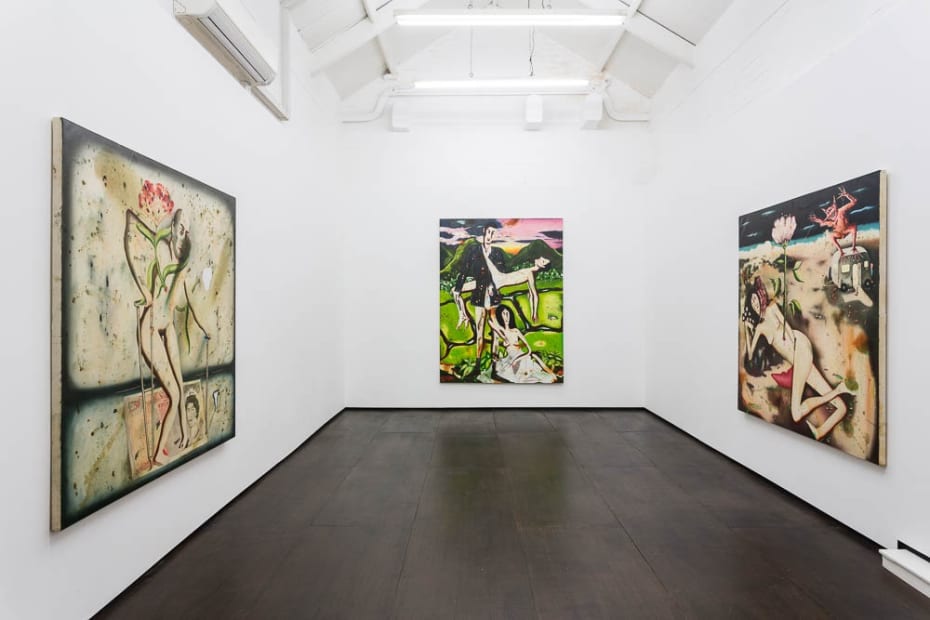 Vangelis Pliarides Installation View at Christine Park Gallery, London, 2014 Courtesy of the Artist and Christine Park Gallery © Vangelis Pliarides