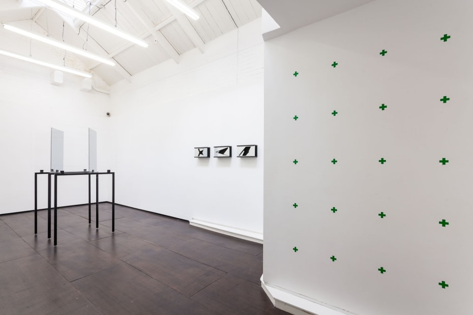 Patrik Aarnivaara Hours of Oblique Attention, 2015 Installation View at Christine Park Gallery, London Courtesy of the Artist and Christine Park Gallery © Patrick Aarnivaara