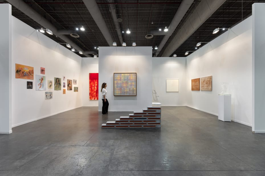 Installation view of Cristin Tierney Gallery: Booth D109 at ZONA Maco (Centro Citibanamex, Mexico City, February 7-11, 2024). Photo by Alejandro X García S.