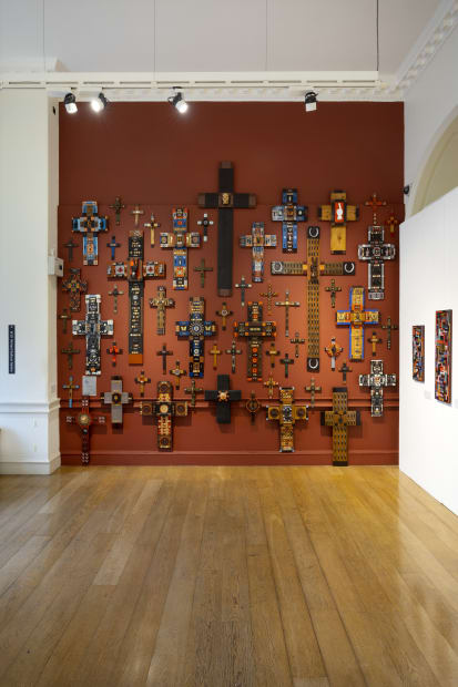 Installation view, Richard Saltoun Gallery Booth W19, 1-54 London, Photography by Karen Bengall