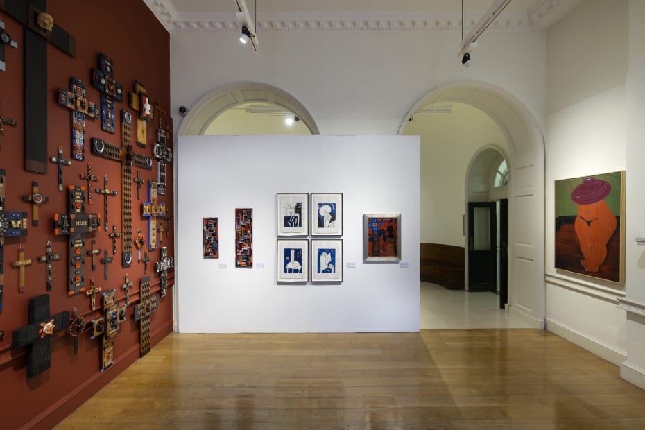 Installation view, Richard Saltoun Gallery Booth W19, 1-54 London, Photography by Karen Bengall