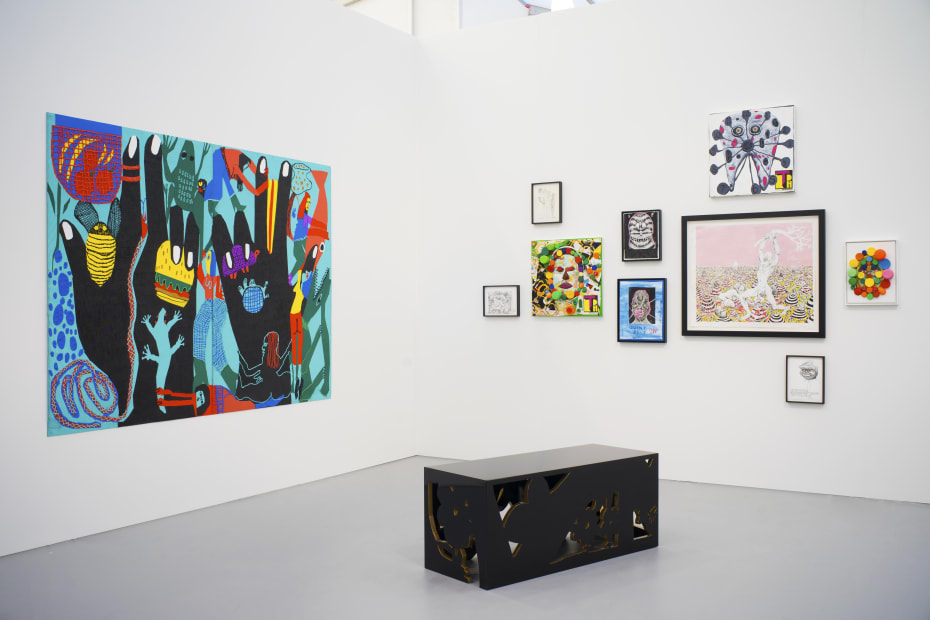 Trenton Doyle Hancock, Michael Stamm, and Summer Wheat, Untitled Miami, 2018