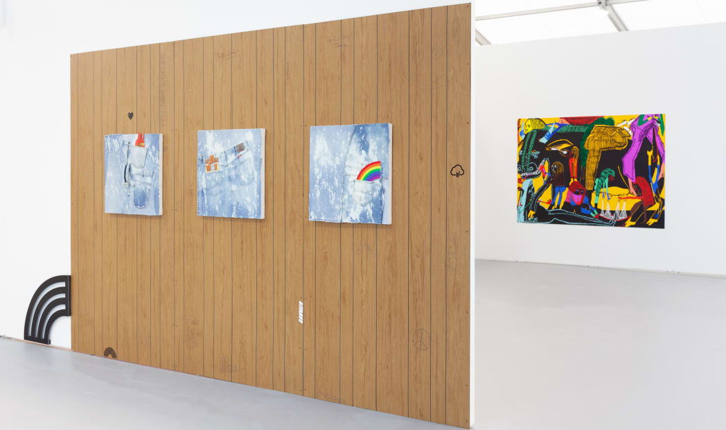 Wendy White, Amir H. Fallah, Trenton Doyle Hancock and Summer Wheat at UNTITLED. Miami Beach 2019, Booth B23