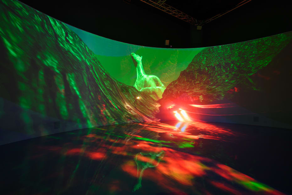 「虛迷山」，展場照，國立臺灣美術館提供，攝影：王世邦。 Mount Ecstasy, Installation view, courtesy of National Taiwan Museum of Fine Arts, photo by ANPIS FOTO.