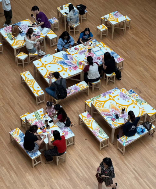 林明弘《Untitled Gathering》展場照，新加坡國家美術館，新加坡，藝術家提供。 Michael Lin "Untitled Gathering", installation view, National Gallery Singapore, courtesy of the artist.