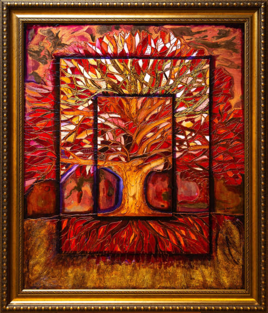 Redwood Forest 30x36 Oils and Mixed Media on Three dimensional wood panel Framed 36x42 Click to Zoom PRICE UPON REQUEST