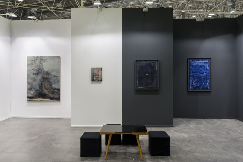 Installation view at Artefiera Bologna 2022 Painting section, hall 15, booth A10 ph. Sebastiano Luciano