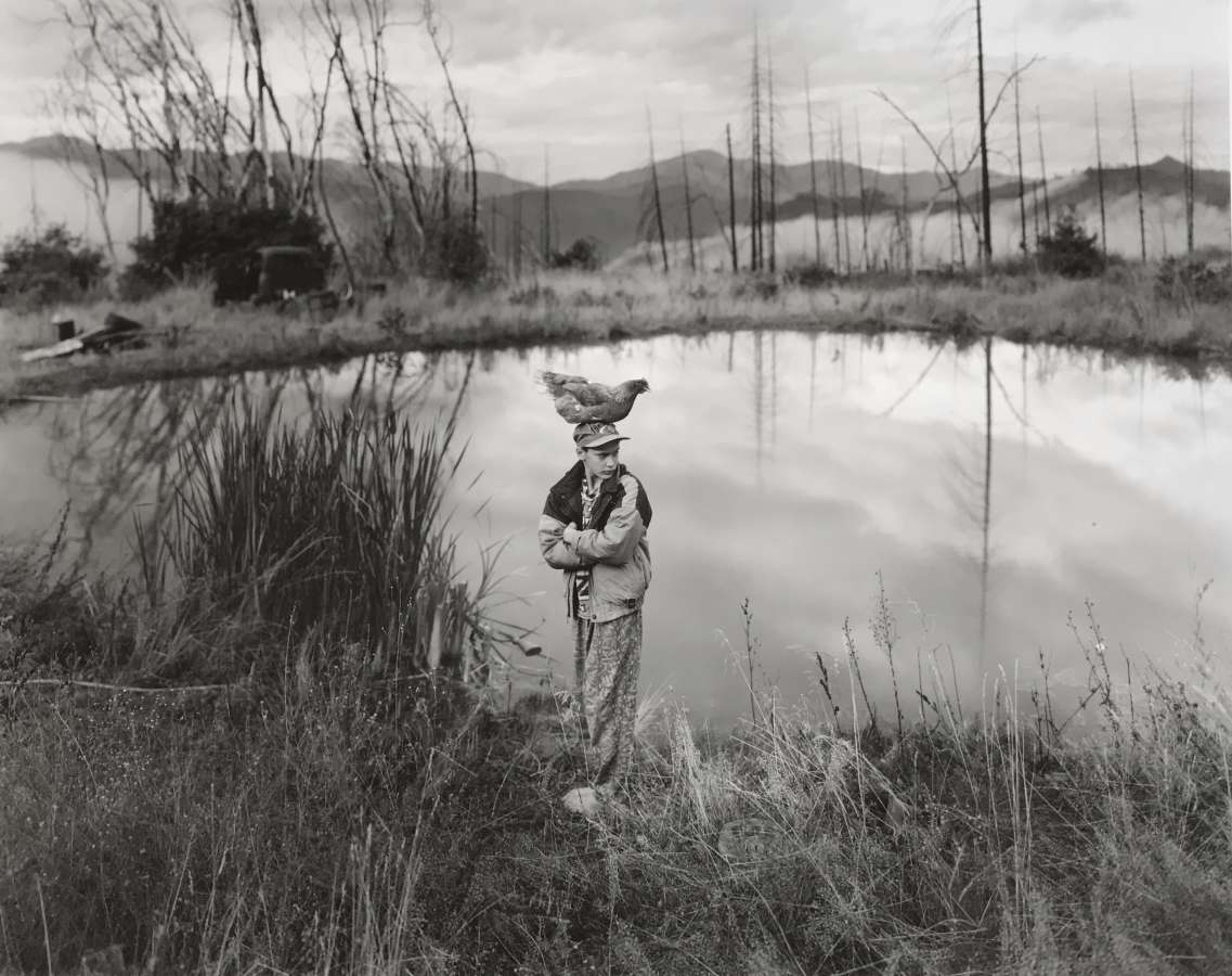 Jock Sturges, Mike with Chicken, Northern California, 1994