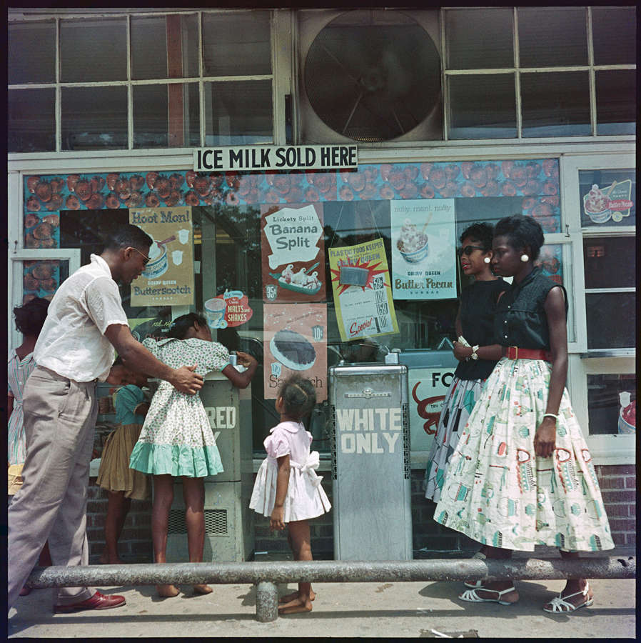 Gordon Parks, At Segregated Drinking Fountain, Mobile, Alabama, (37.009), 1956