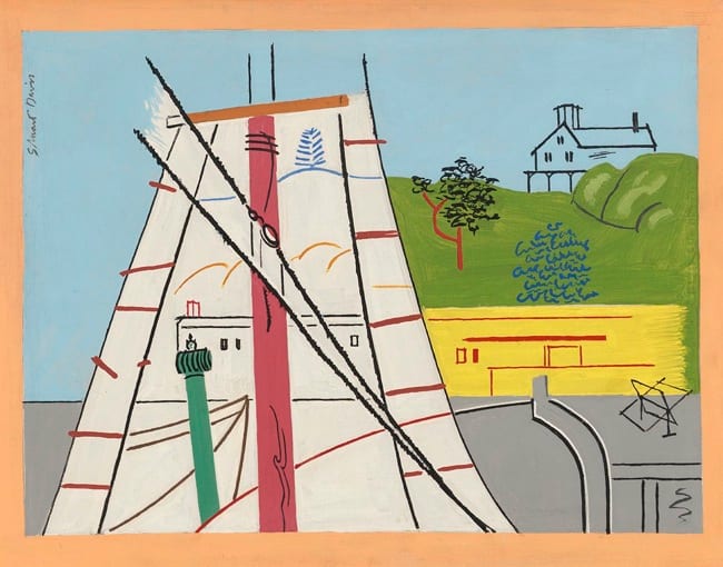 Stuart Davis, Red Mast, 1930