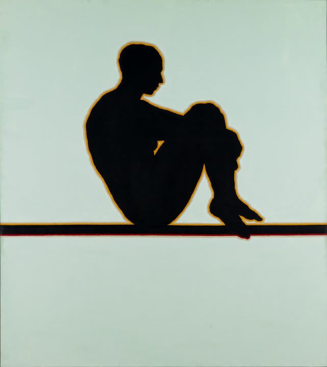 Photo credit: Idelle Weber, Reflection, 1962, Liquitex on Berges #62 linen, 79 x 71 inches. Collection Albright-Knox Art Gallery, Buffalo, New York.