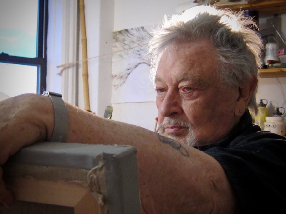 Knox Martin in his studio. Photo: G.Ryan