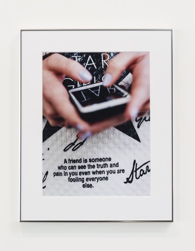 Artwork: Josephine Pryde, A Friend, 2016