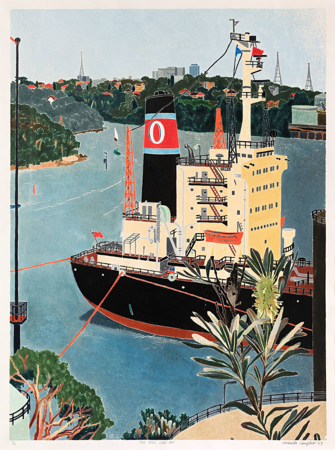 Artwork: Cressida Campbell, The Ebro, 1987
