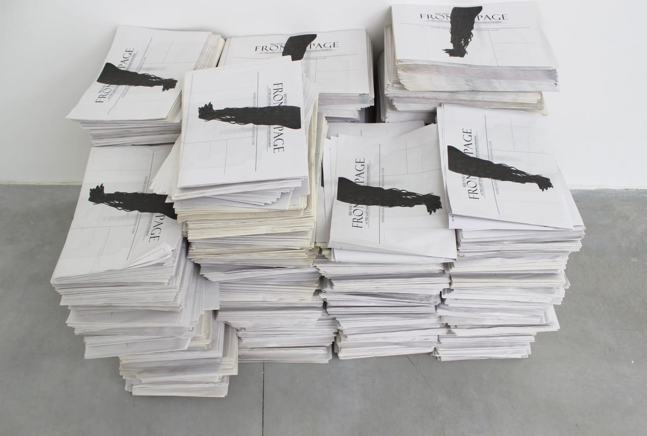 Artwork: Matias Faldbakken, See You On The Front Page of The Last Newspaper Those MotherFuckers Ever Print #5, 2013