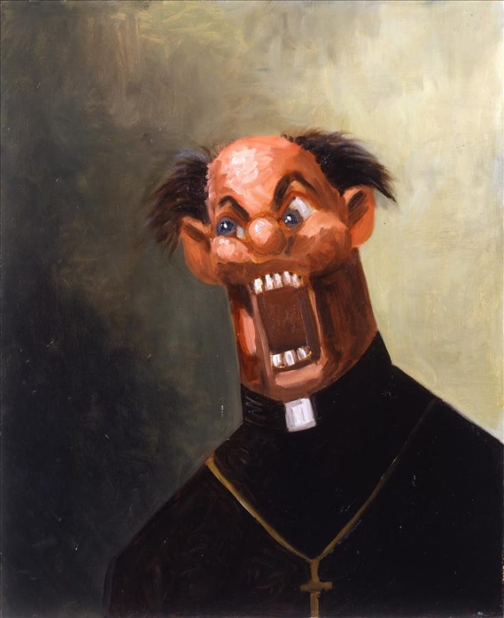 Artwork: George Condo, Screaming Priest, 2004