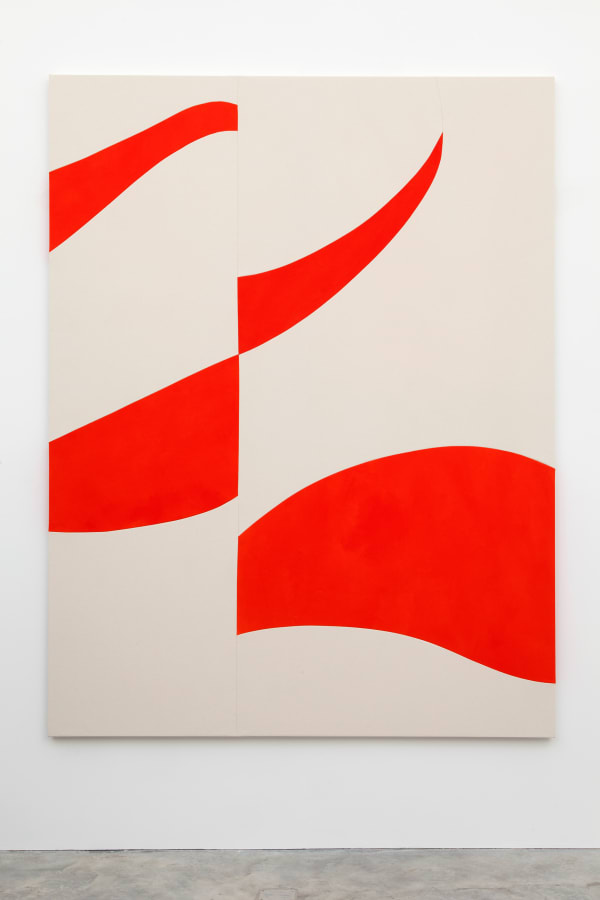 Artwork: Sarah Crowner, Tiger Swan (Red), 2015
