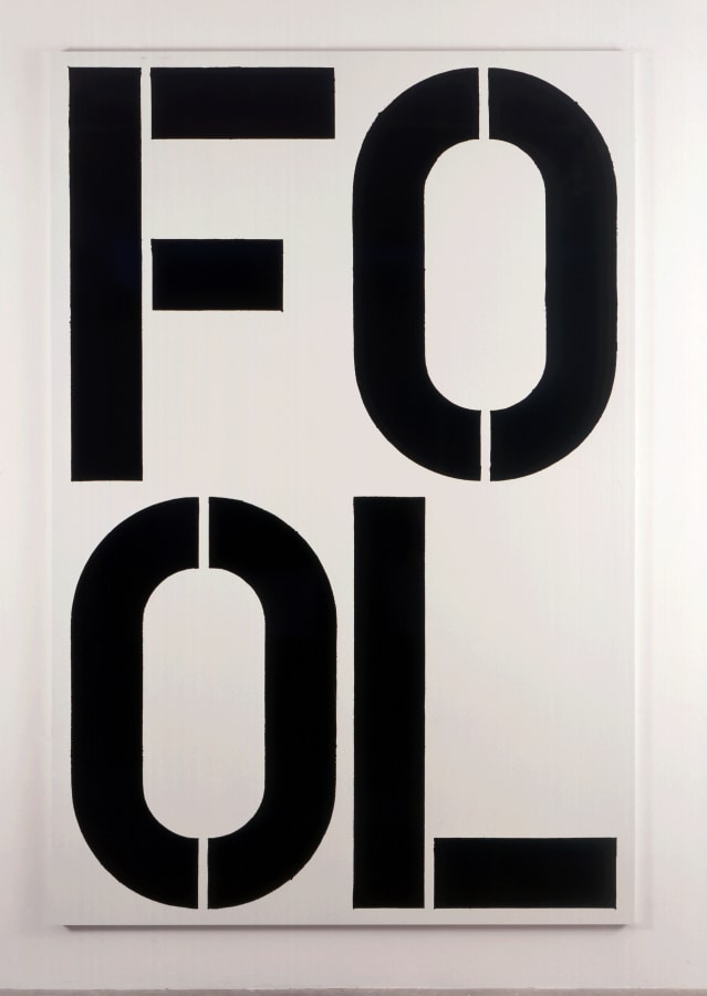 Artwork: Christopher Wool, Untitled (FOOL), 1990