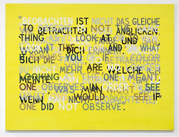 Artwork: Mel Bochner, If the Color Changes (#5), 1998