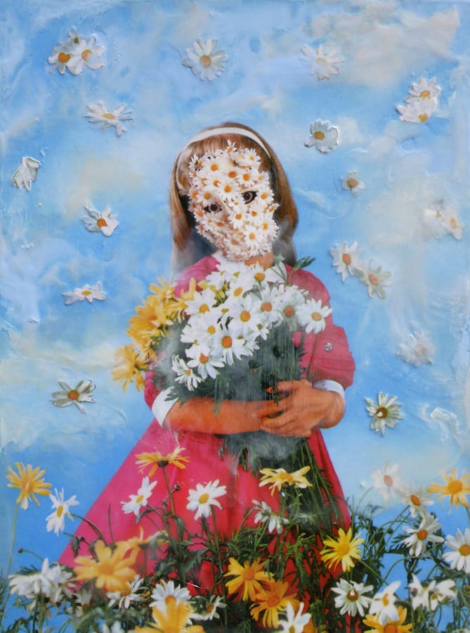 Artwork: Marnie Weber, Gathering Daisies on a Misty Day, 2019