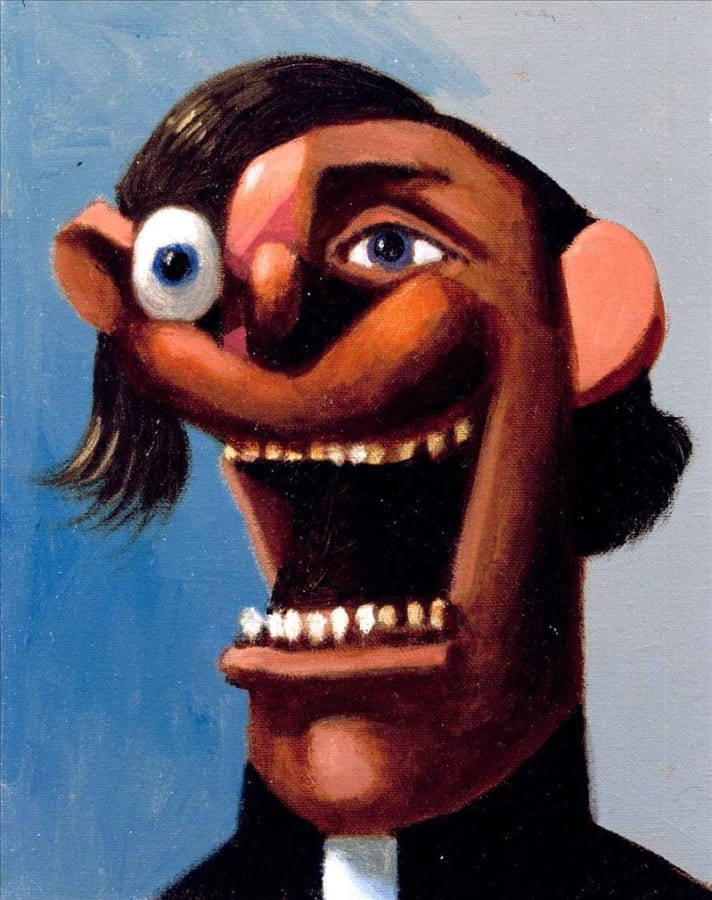 Artwork: George Condo, Laughing Priest, 2004
