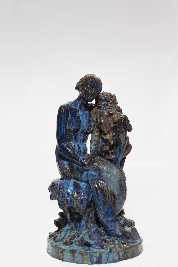 Artwork: Paulina Olowska, Mermaid with old man (after Robert Diez), 2014