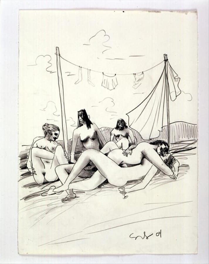 Artwork: George Condo, Orgy Study (i), 2004