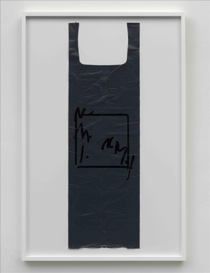 Artwork: Matias Faldbakken, Untitled (Garbage Bag Grey #2), 2010