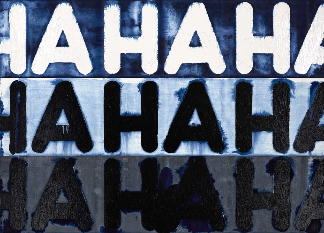 Artwork: Mel Bochner, Ha Ha Ha, 2018