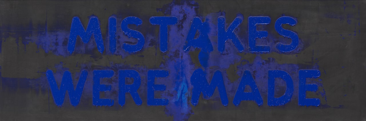 Artwork: Mel Bochner, Mistakes Were Made, 2019