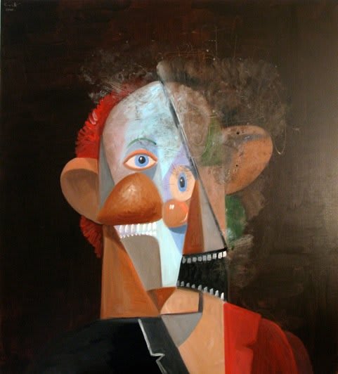 Artwork: George Condo, The Comedian, 2012