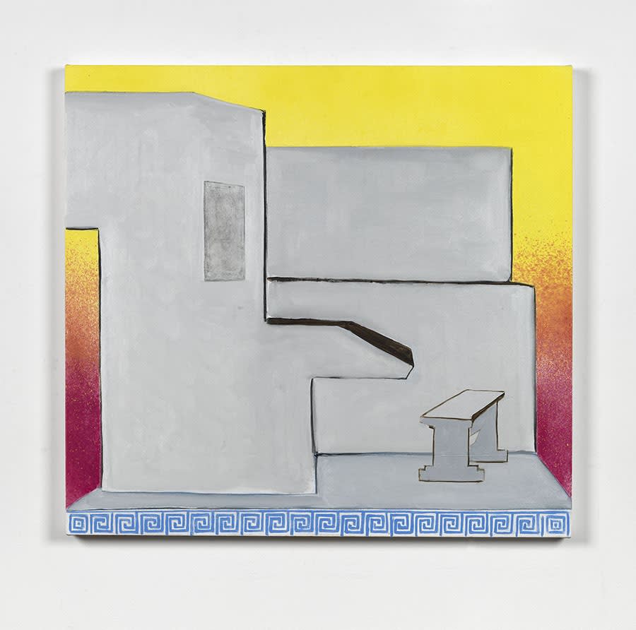 Artwork: Dexter Dalwood, Mao's Study (Remix), 2015