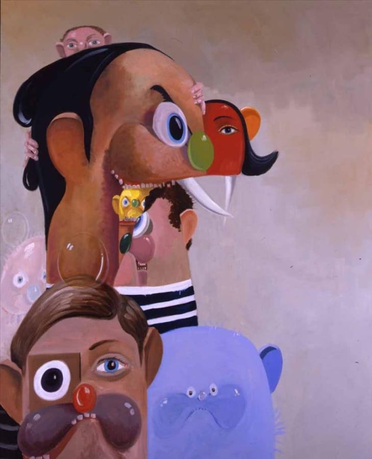 Artwork: George Condo, Tumbling Heads, 2006