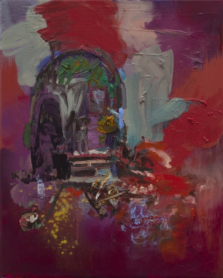 Artwork: Paulina Olowska, House on wheels with all that mess, 2016