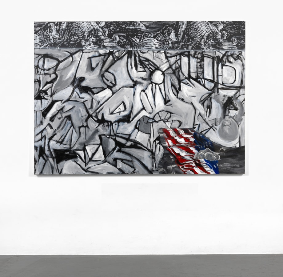 Artwork: Dexter Dalwood, Washington Crossing the Delaware, 2013