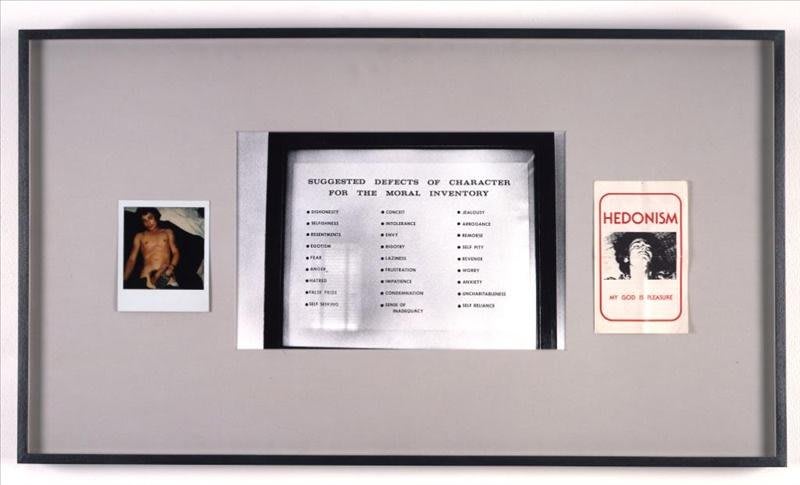 Artwork: Larry Clark, Untitled (moral inventory), 1990
