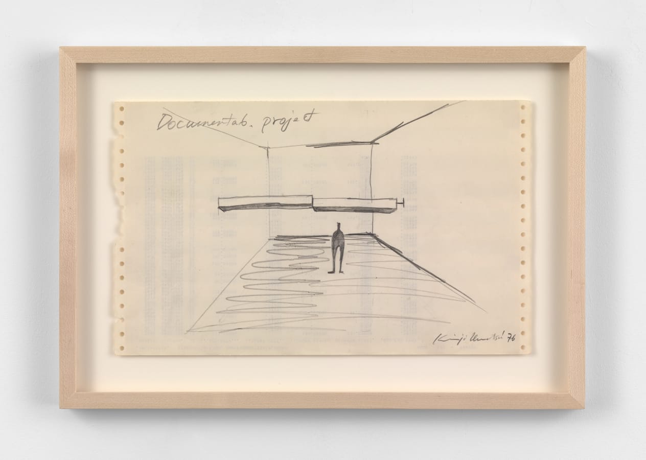 Artwork: Keiji Uematsu, Documenta 6 project drawing, 1976