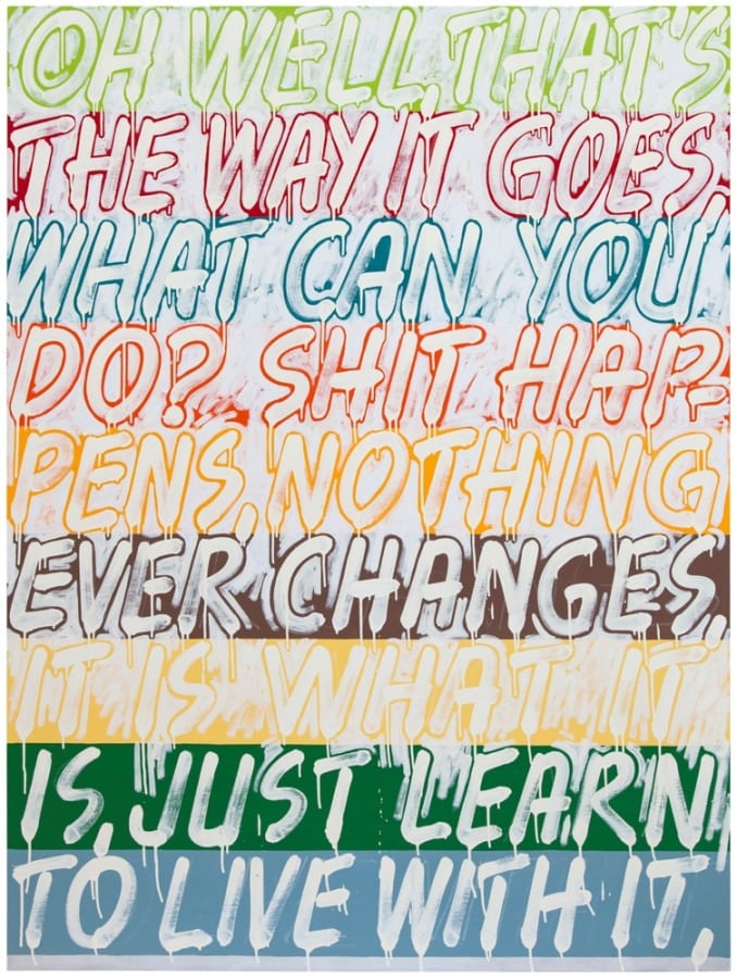 Artwork: Mel Bochner, Oh Well, 2013