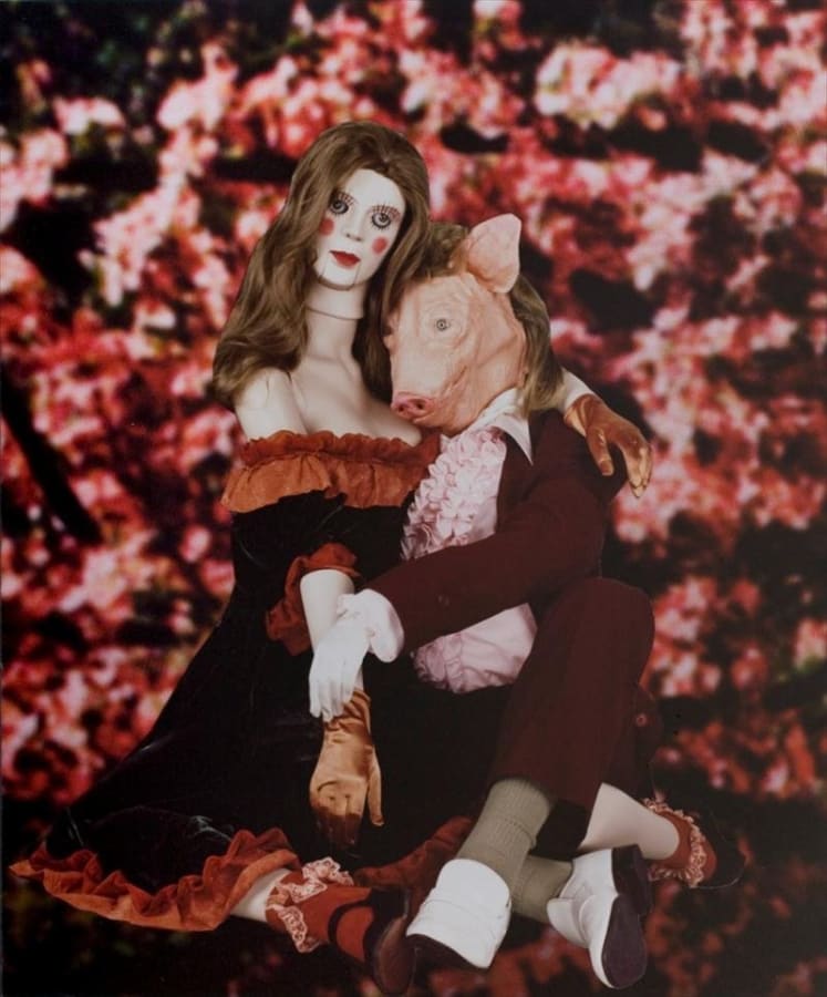 Artwork: Marnie Weber, Comforting Pig, 2009
