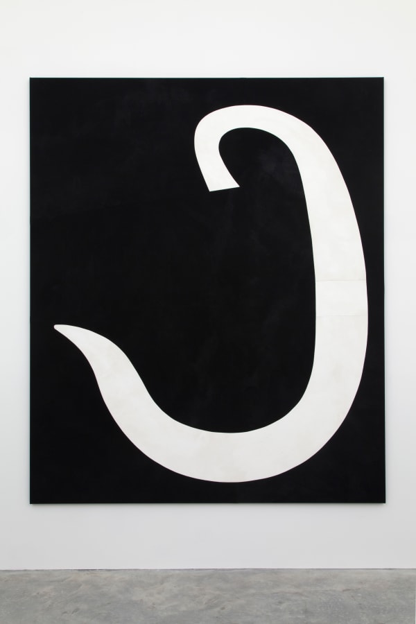 Artwork: Sarah Crowner, Reversed Stretched C, 2015