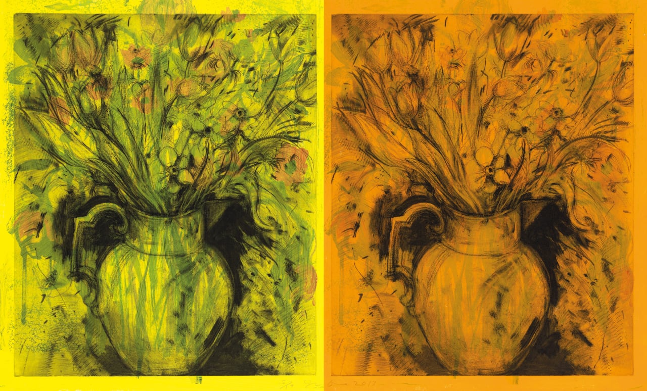 Jim Dine, Two British Vases, 2013
