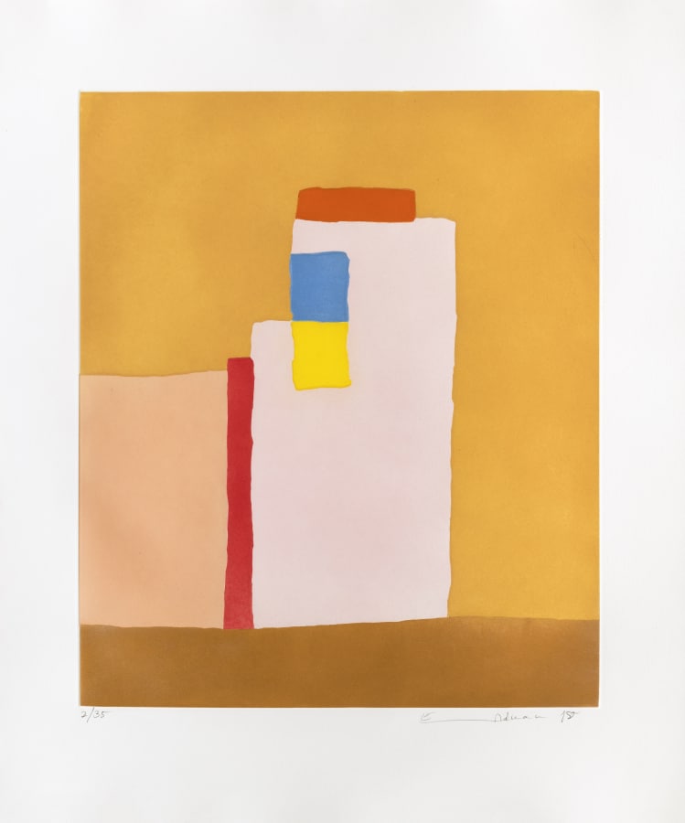 Etel Adnan, Adobe, 2018