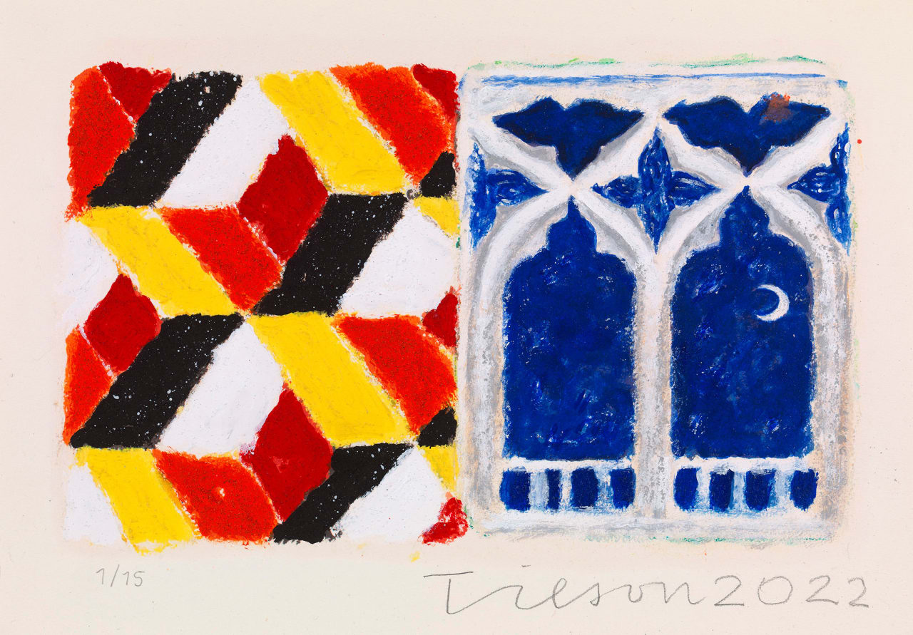 Joe Tilson, The Stones of Venice, Ca’ d’Oro 4 Diptych, 2022