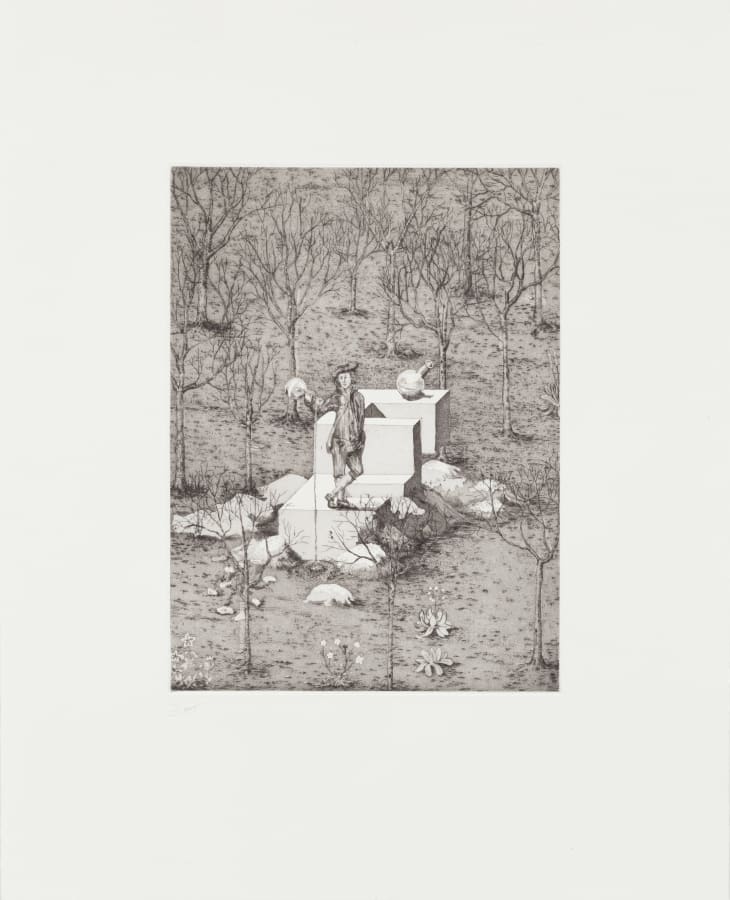 Paul Noble, Man with Bottles, 2017