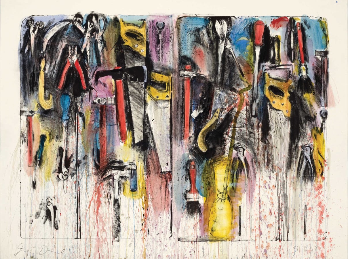 Jim Dine, Hand Colored Tools IV, 2009