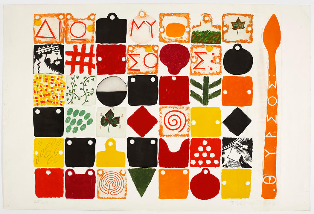 Joe Tilson, Proscinemi for Dionysos , 1982
