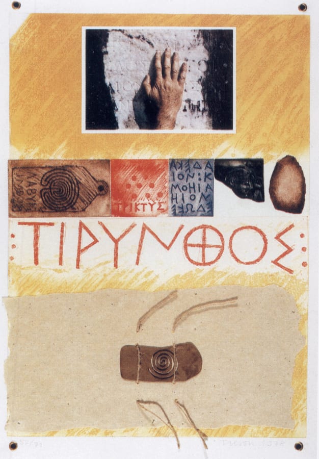 Joe Tilson, Proscinemi, Tiryns, 1978